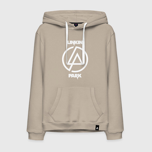 Мужская толстовка-худи Linkin Park logo / Миндальный – фото 1