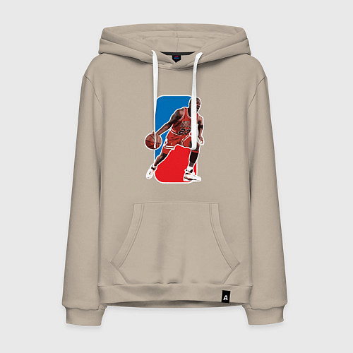 Мужская толстовка-худи Jordan play / Миндальный – фото 1