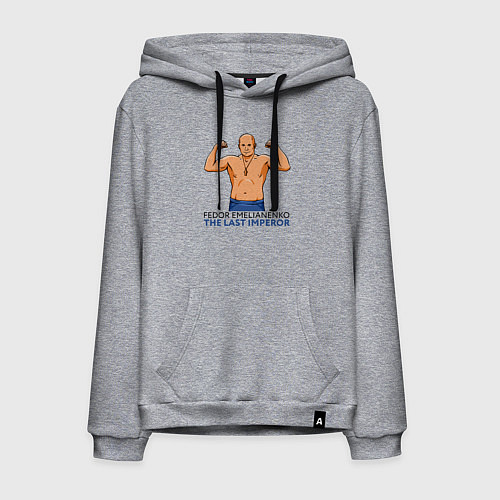 Мужская толстовка-худи Фёдор Емельяненко боец / Меланж – фото 1