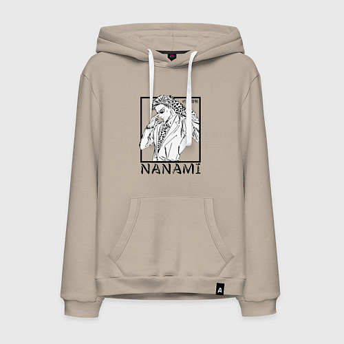 Мужская толстовка-худи Кэнто Нанами - Магическая битва / Миндальный – фото 1