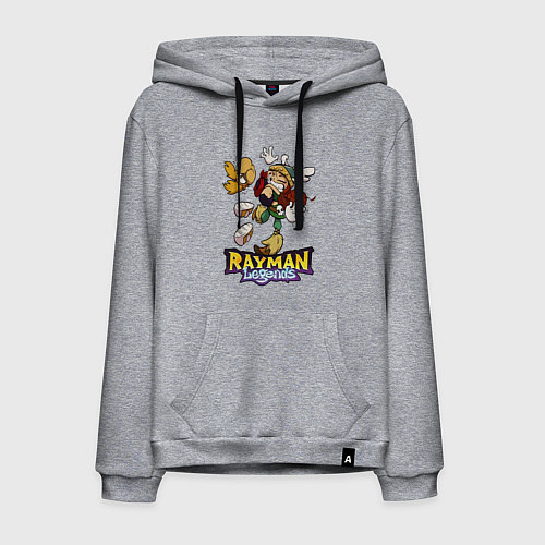 Мужская толстовка-худи Рэймэн и Барбара - обнимашки / Меланж – фото 1