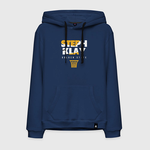 Мужская толстовка-худи Steph and Klay / Тёмно-синий – фото 1