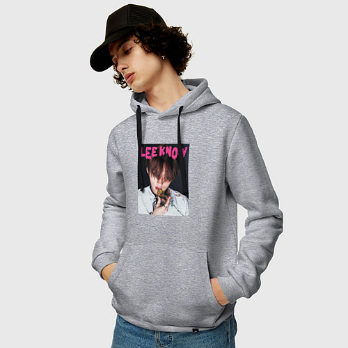 Мужская толстовка-худи Lee Know Rock Star Stray Kids / Меланж – фото 3