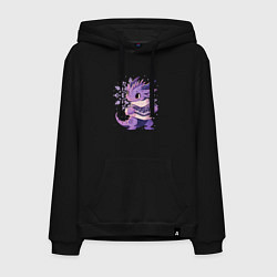 Мужская толстовка-худи Фиолетовый дракон в свитере
