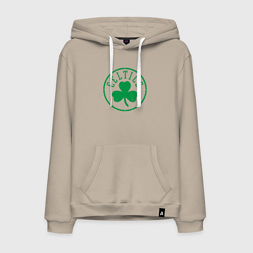 Мужская толстовка-худи Boston Celtics clover / Миндальный – фото 1