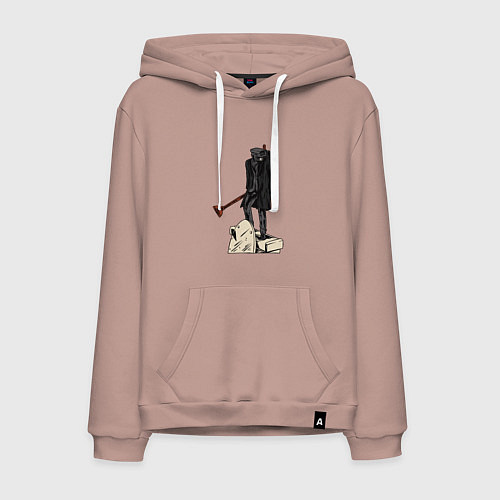 Мужская толстовка-худи Камерамен победил скибиди туалет / Пыльно-розовый – фото 1