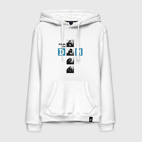 Мужская толстовка-худи Depeche Mode - Personal Jesus cross / Белый – фото 1
