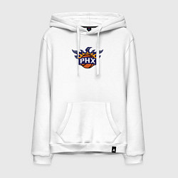 Толстовка-худи хлопковая мужская Phoenix Suns fire, цвет: белый