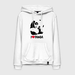 Мужская толстовка-худи I love panda