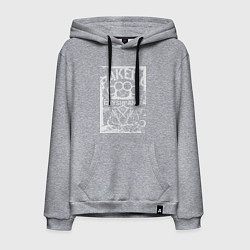 Толстовка-худи хлопковая мужская Пакеда чушпаны на фоне костета, цвет: меланж
