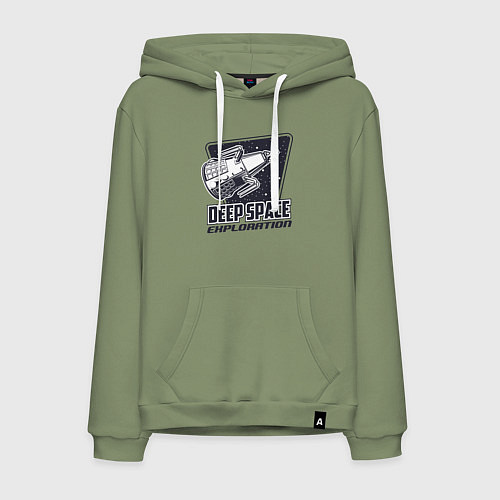 Мужская толстовка-худи Исследование глубокого космоса / Авокадо – фото 1