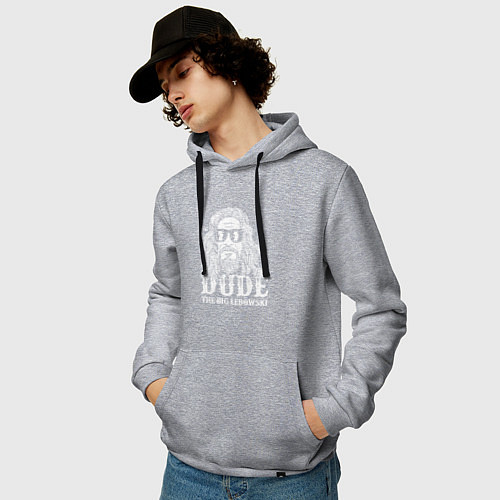 Мужская толстовка-худи Чувак / Меланж – фото 3
