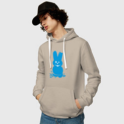 Толстовка-худи хлопковая мужская Blue bunny, цвет: миндальный — фото 2