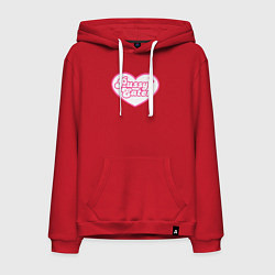 Толстовка-худи хлопковая мужская Pussy eater, цвет: красный
