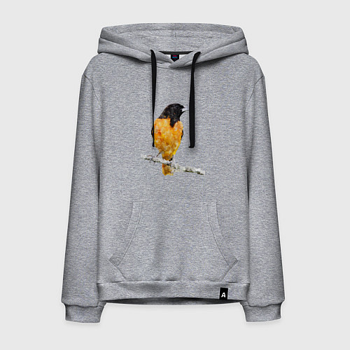 Мужская толстовка-худи Иволга / Меланж – фото 1