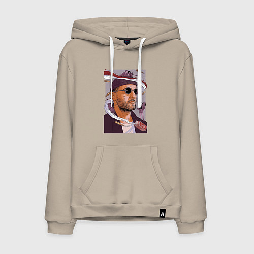 Мужская толстовка-худи Киллер / Миндальный – фото 1