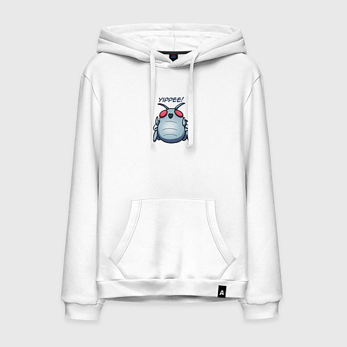 Мужская толстовка-худи Lethal Company: Bug Yippee / Белый – фото 1