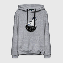 Мужская толстовка-худи Кораблик в колбе