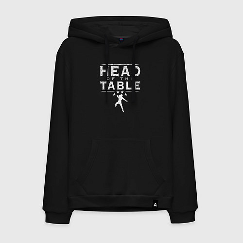 Мужская толстовка-худи WWE Roman Reigns Head of the Table / Черный – фото 1