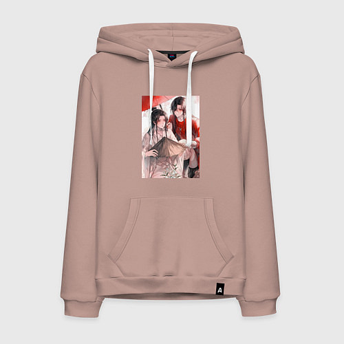 Мужская толстовка-худи Чэн Хуа Лянь Се / Пыльно-розовый – фото 1