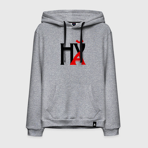 Мужская толстовка-худи Шифровка нецензурная / Меланж – фото 1