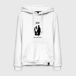 Толстовка-худи хлопковая мужская Depeche Mode - some great reward box, цвет: белый