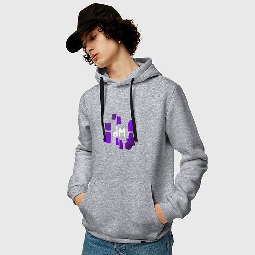 Мужская толстовка-худи Depeche Mode - devotional world tour / Меланж – фото 3