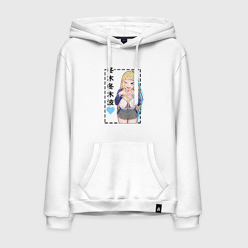 Мужская толстовка-худи Девушки Хоккайдо супер очаровательны - Фуюки / Белый – фото 1