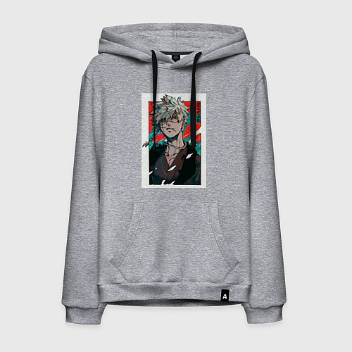 Мужская толстовка-худи Адский рай Тёбэй Адза / Меланж – фото 1