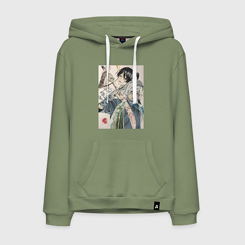 Мужская толстовка-худи Адский рай Габимару Ямада Асаэмон / Авокадо – фото 1