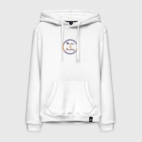 Мужская толстовка-худи Master of reality / Белый – фото 1