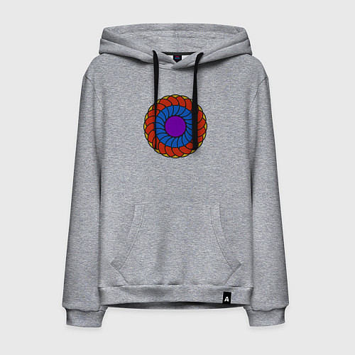 Мужская толстовка-худи Колесо геометрии / Меланж – фото 1