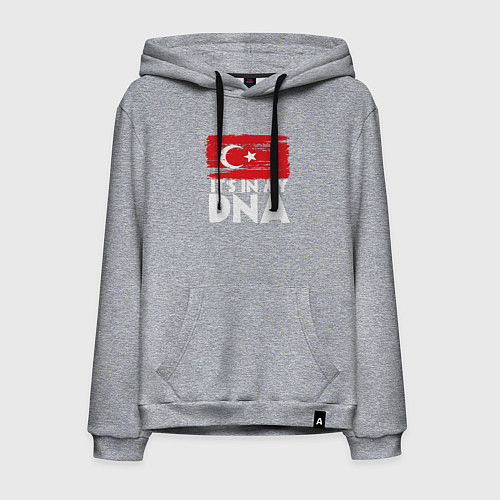 Мужская толстовка-худи Турция в ДНК / Меланж – фото 1