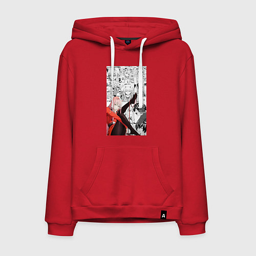 Мужская толстовка-худи Зеро Ту коллаж / Красный – фото 1