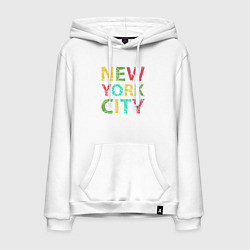 Мужская толстовка-худи New York city colors