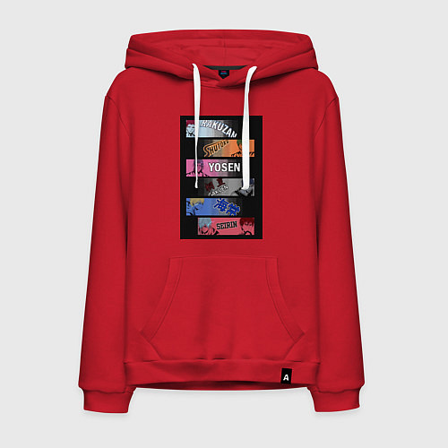 Мужская толстовка-худи Баскетбол Куроко Тэцуя / Красный – фото 1