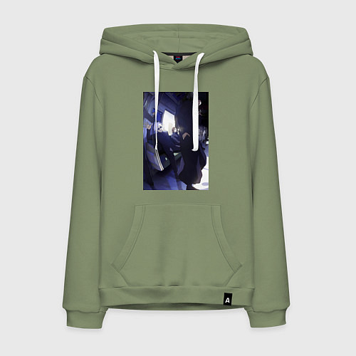 Мужская толстовка-худи Магическая битва Сатору Годзё Сугуру Гэто / Авокадо – фото 1