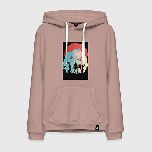 Мужская толстовка-худи Реинкарнация безработного Эрис Бореас Грейрат / Пыльно-розовый – фото 1