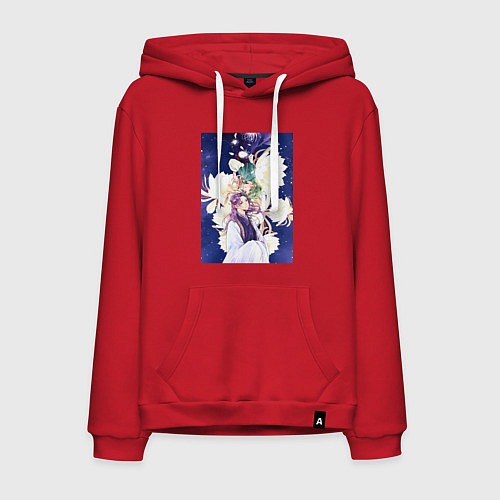 Мужская толстовка-худи Монолог фармацевта Жэньши Расчётливый интриган / Красный – фото 1