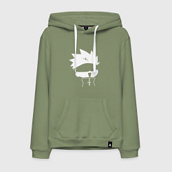 Толстовка-худи хлопковая мужская Сатору Годжо аниме, цвет: авокадо