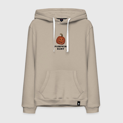 Мужская толстовка-худи Pumpkin Kurt - the office / Миндальный – фото 1
