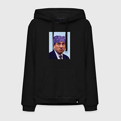 Толстовка-худи хлопковая мужская Michael Scott - Prison mike the office meme, цвет: черный