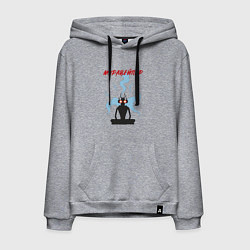 Толстовка-худи хлопковая мужская Муравейпер, цвет: меланж