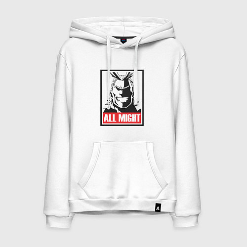 Мужская толстовка-худи Моя геройская академия All Might / Белый – фото 1