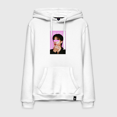 Мужская толстовка-худи Чимин BTS / Белый – фото 1
