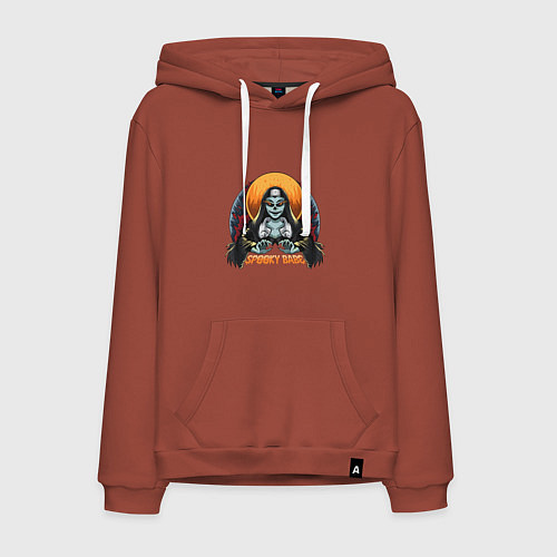 Мужская толстовка-худи Хэллоуин монашка / Кирпичный – фото 1