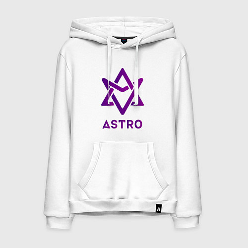 Мужская толстовка-худи Звезда Astro / Белый – фото 1