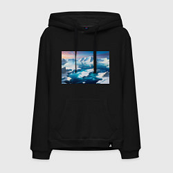 Мужская толстовка-худи Арктика льдины