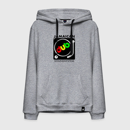 Мужская толстовка-худи Ямайская звуковая система / Меланж – фото 1