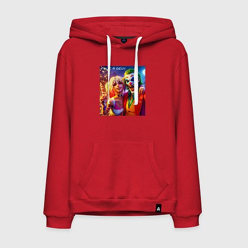 Мужская толстовка-худи Folie a deuxs - pixel art / Красный – фото 1